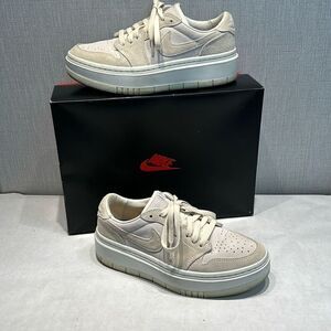 Nike Womens Air Jordan 1 Elevate Shoes Low Sz 7.5 Sail/Coconut Milk (Off-White)